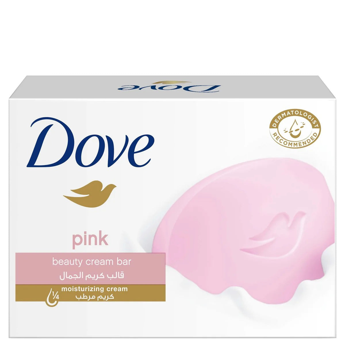 Dove Pink Beauty Bar Soap [Pack of 6 ]135g (Germany Made)  Experience soft, smooth, and radiant skin with the Dove Pink Beauty Bar 135g. Enriched with ¼ moisturizing cream and mild cleansers,